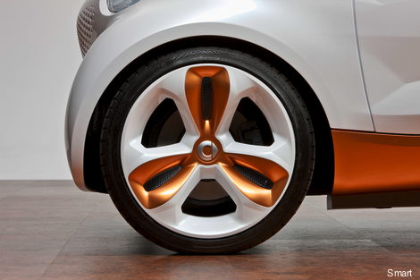 Smart Forvision concept plastic wheel