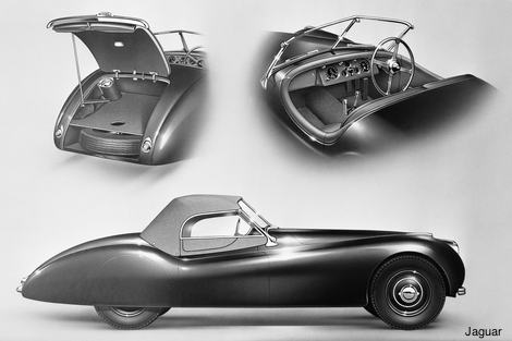 Jaguar XK120 roadster details